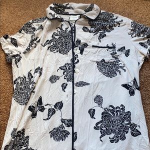 Soma Cool Nights Pajama Buttondown Top